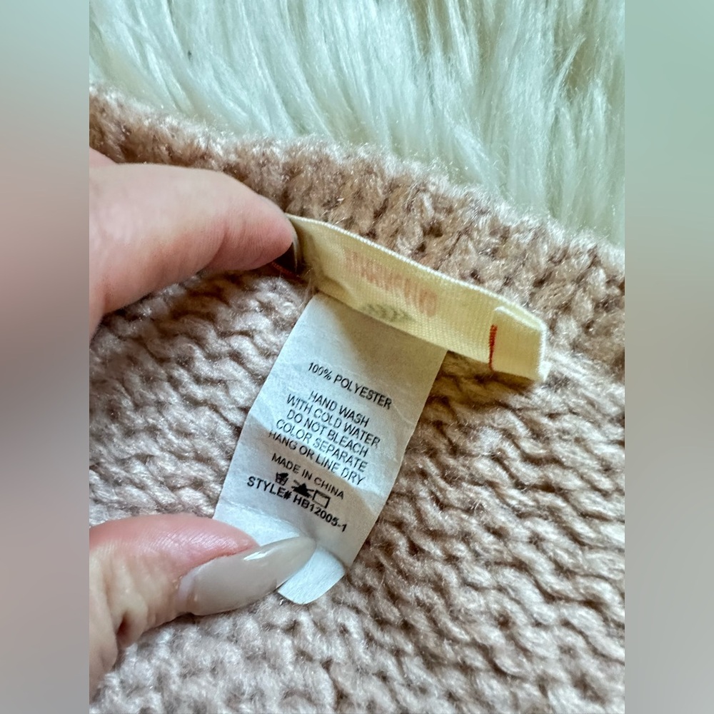 Sweater knit poncho / open cardigan - Picture 6 of 6